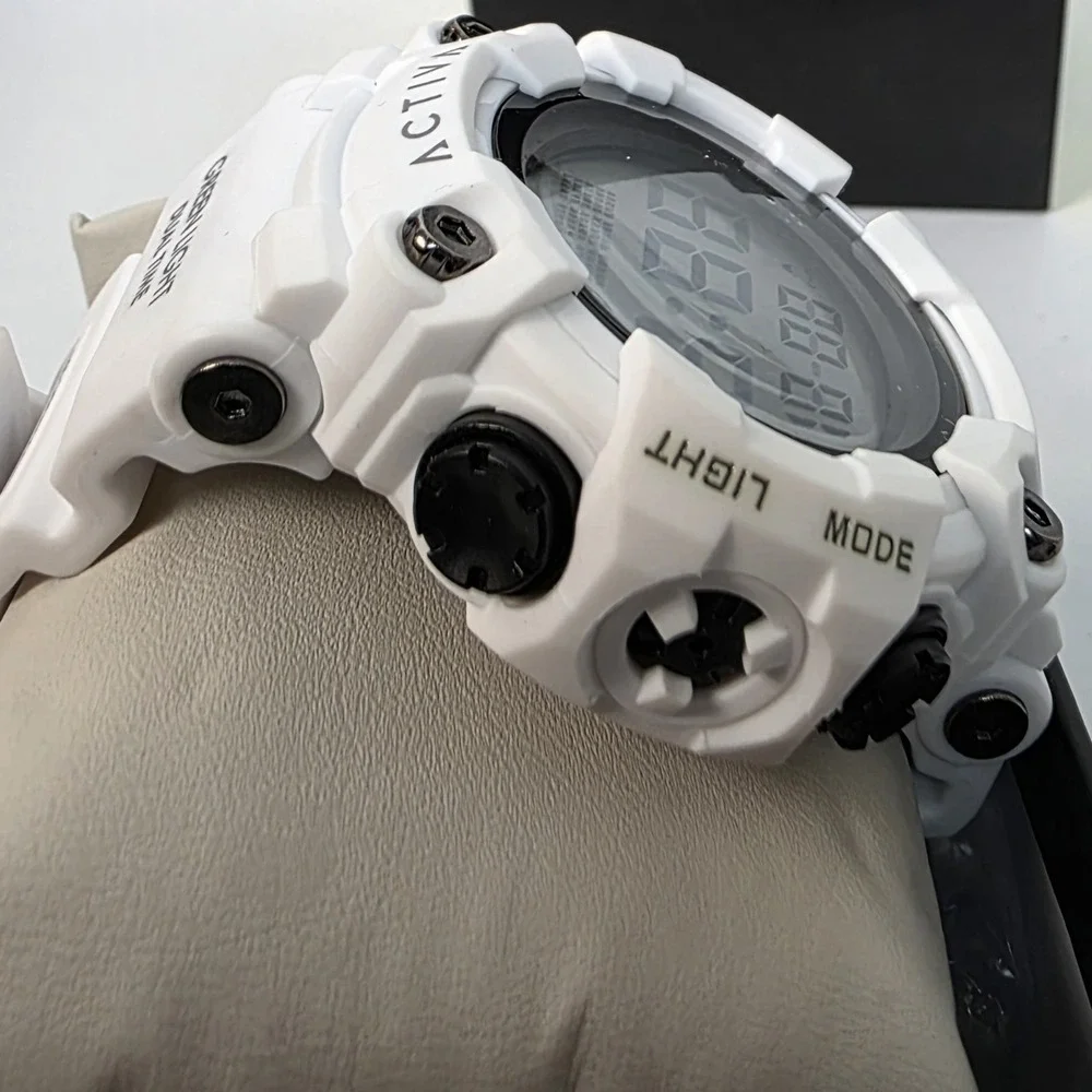 NEW Activa Kadron X Invicta Digital Men's Watch 53mm White (ACW1968-004) #943